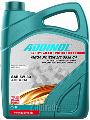 ������ �������� ����� Addinol Mega Power MV 0538 C4 ������������� | ������� 4014766241245