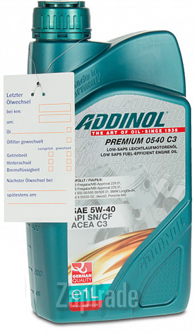 ������ �������� ����� Addinol Premium 0540 C3 ������������� | ������� 4014766074331