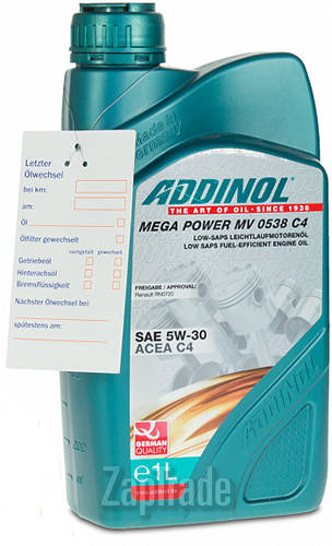 ������ �������� ����� Addinol Mega Power MV 0538 C4 ������������� | ������� 4014766073259