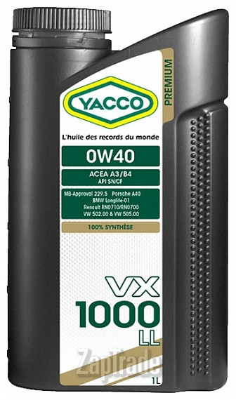 ������ �������� ����� Yacco VX 1000 LL ������������� | ������� 306225