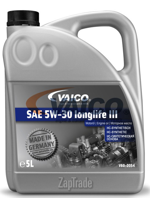 ������ �������� ����� Vaico SAE 5W-30 longlife III ������������� | ������� V60-0054