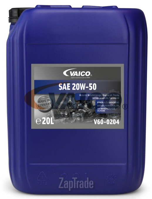 ������ �������� ����� Vaico SAE 20W-50 ����������� | ������� V60-0204