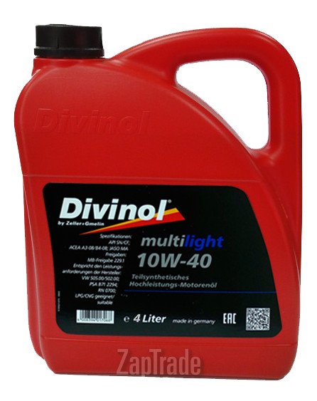 ������ �������� ����� Divinol Multilight 10W-40 ����������������� | ������� 49610-K004