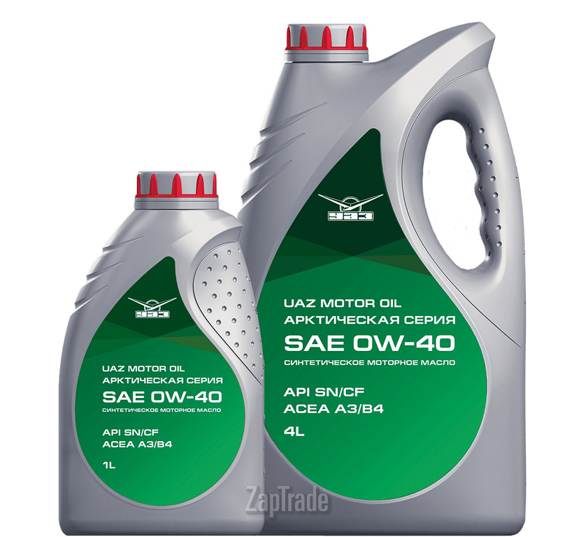 ������ �������� ����� Uaz MOTOR OIL 0W40 ������������� | ������� 000000-4734054-00