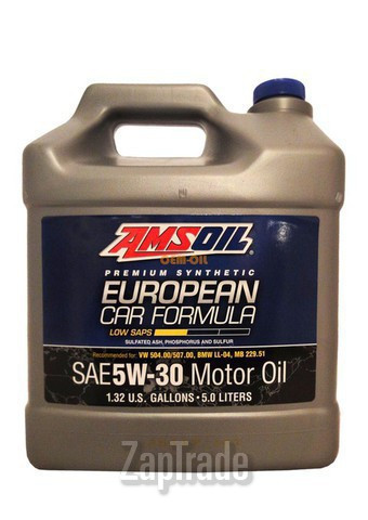������ �������� ����� Amsoil European Car Formula Low-SAPS Synthetic Motor Oil ������������� | ������� AEL5L