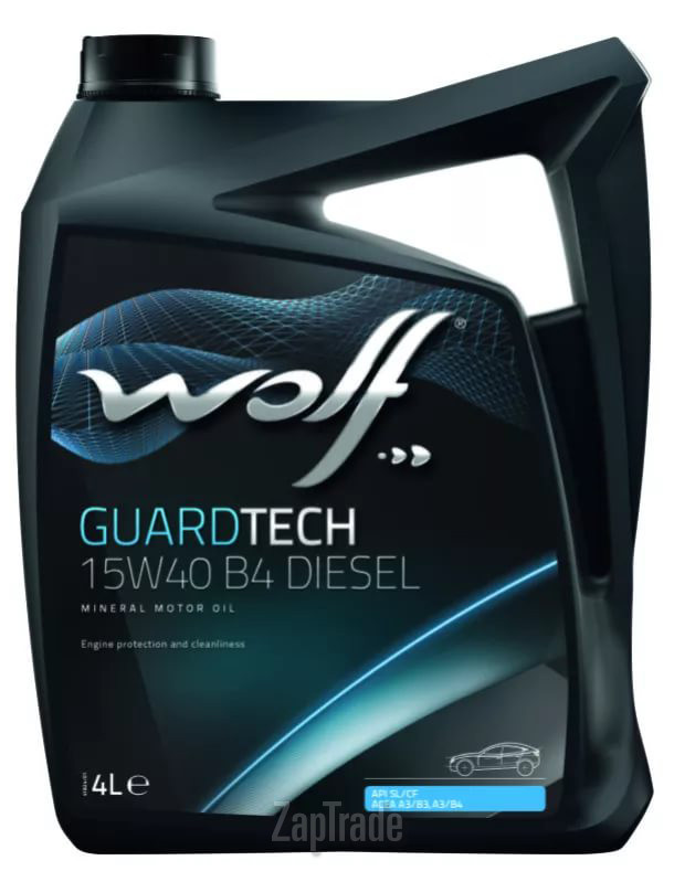 ������ �������� ����� Wolf GuardTech 15W-40 B4 Diesel ����������� | ������� 8334900