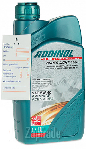 ������ �������� ����� Addinol Super Light 0540 ������������� | ������� 4014766072719