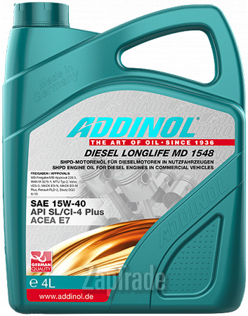������ �������� ����� Addinol Diesel Longlife MD 1548 ����������� | ������� 4014766250803