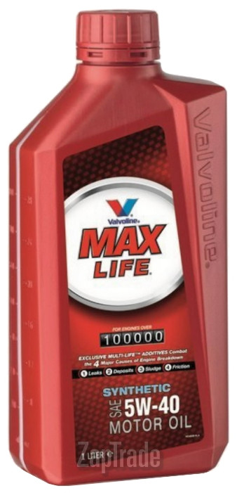 ������ �������� ����� Valvoline MAXLIFE SAE 5W-40, 1� ������������� | ������� 872363