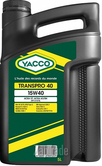������ �������� ����� Yacco Transpro 40 ����������� | ������� 330722