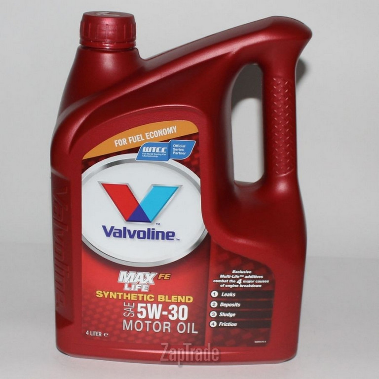 ������ �������� ����� Valvoline MAXLIFE SAE 5W-30, 4� ������������� | ������� 872370