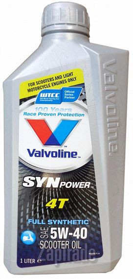 ������ �������� ����� Valvoline SynPower 4T ������������� | ������� 862060