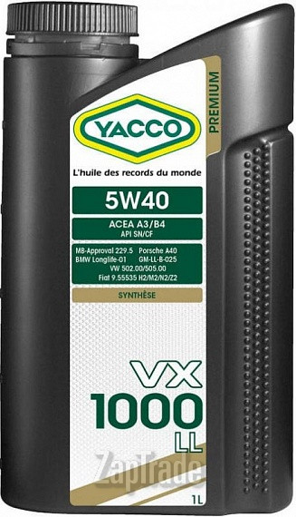 ������ �������� ����� Yacco VX 1000 LL ������������� | ������� 302325