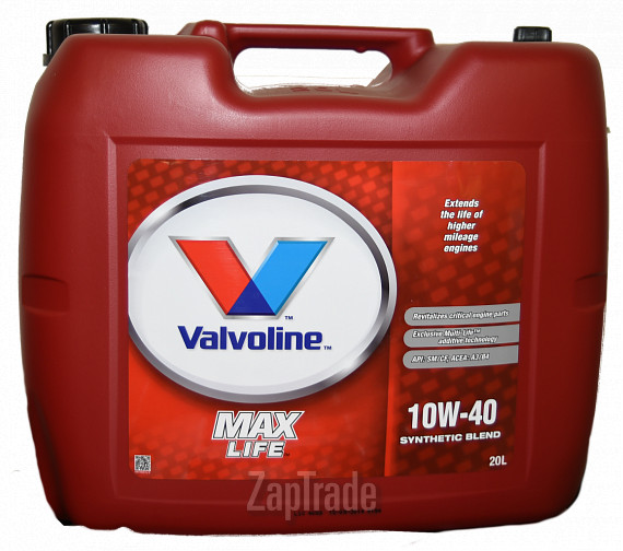 ������ �������� ����� Valvoline Maxlife ����������������� | ������� 872328