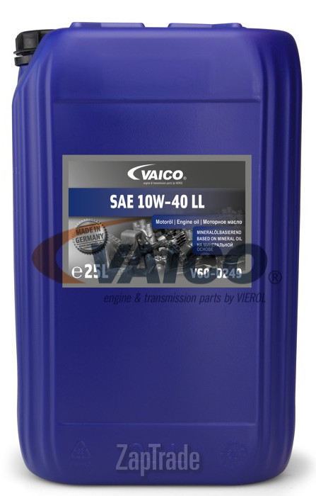 ������ �������� ����� Vaico SAE 10W-40 LL  | ������� V60-0249