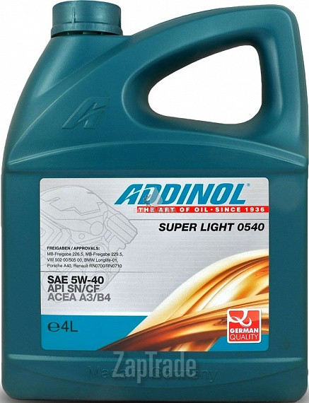 ������ �������� ����� Addinol Super Light 0540 ������������� | ������� 4014766251022