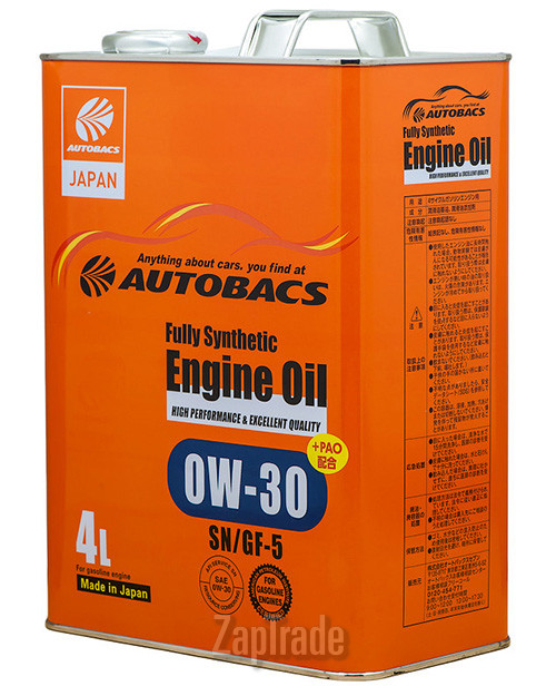 ������ �������� ����� Autobacs ENGINE OIL 0W-30 ������������� | ������� A01508398