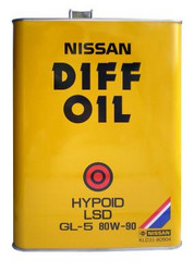 ��������������� ����� � �������� ���: Nissan ��������������� �����  DIFF OIL Hypoid LSD SAE 80W-90 (4�) ,  | ������� KLD3180904 � �������